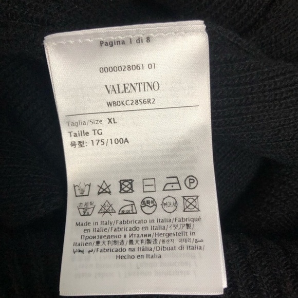 Valentino Sweater Wool Cut Out Knit Pullover Jumper - Picture 10 of 13